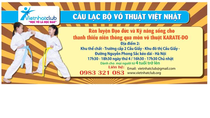 Tuyển sinh Karatedo - Việt Nhật Club Cầu Giấy